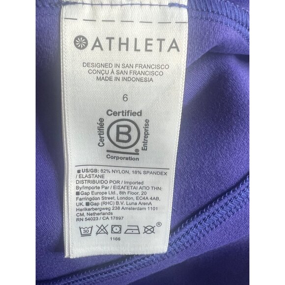 Athleta Glacier Snow Skinny Pant Purple Athleisure Wear Size 6 - Picture 16 of 17